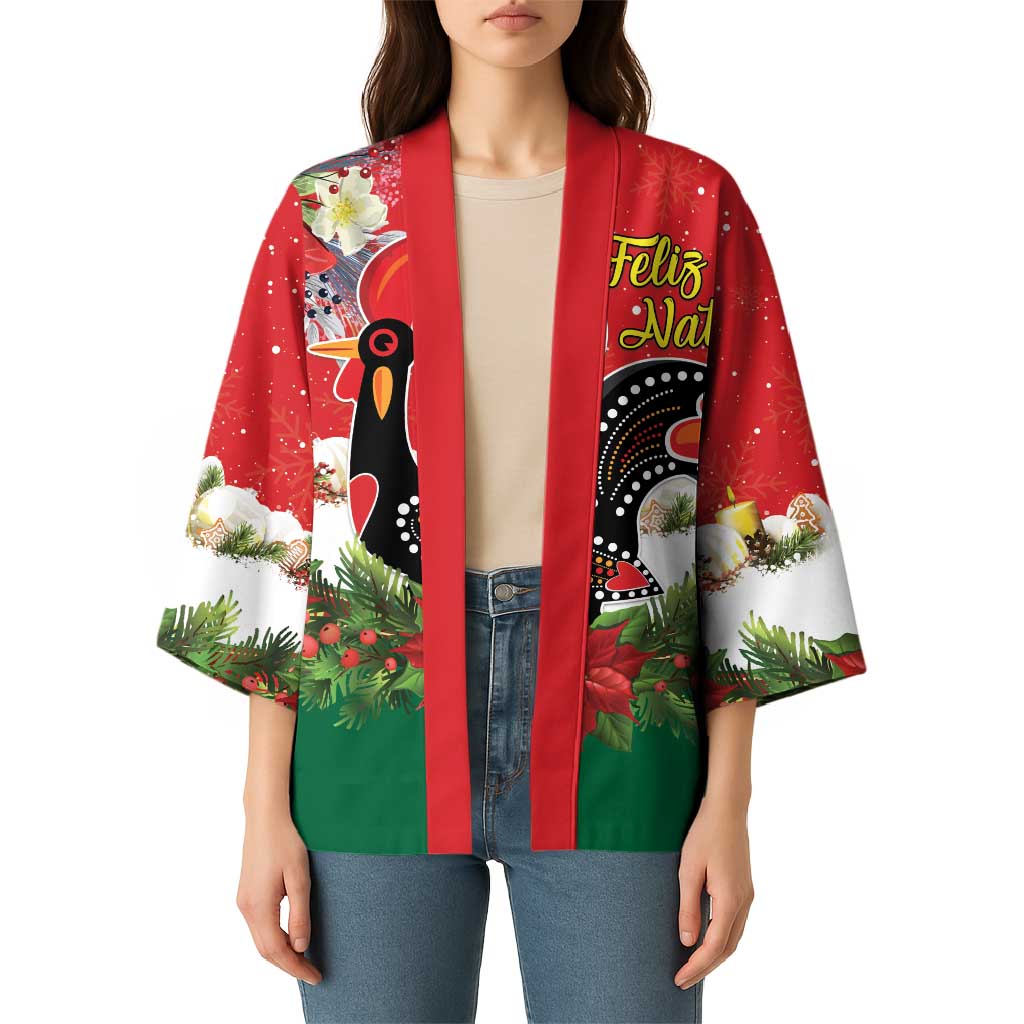Portugal Christmas Kimono Rooster of Barcelos Christmas Lightning Art - Wonder Print Shop