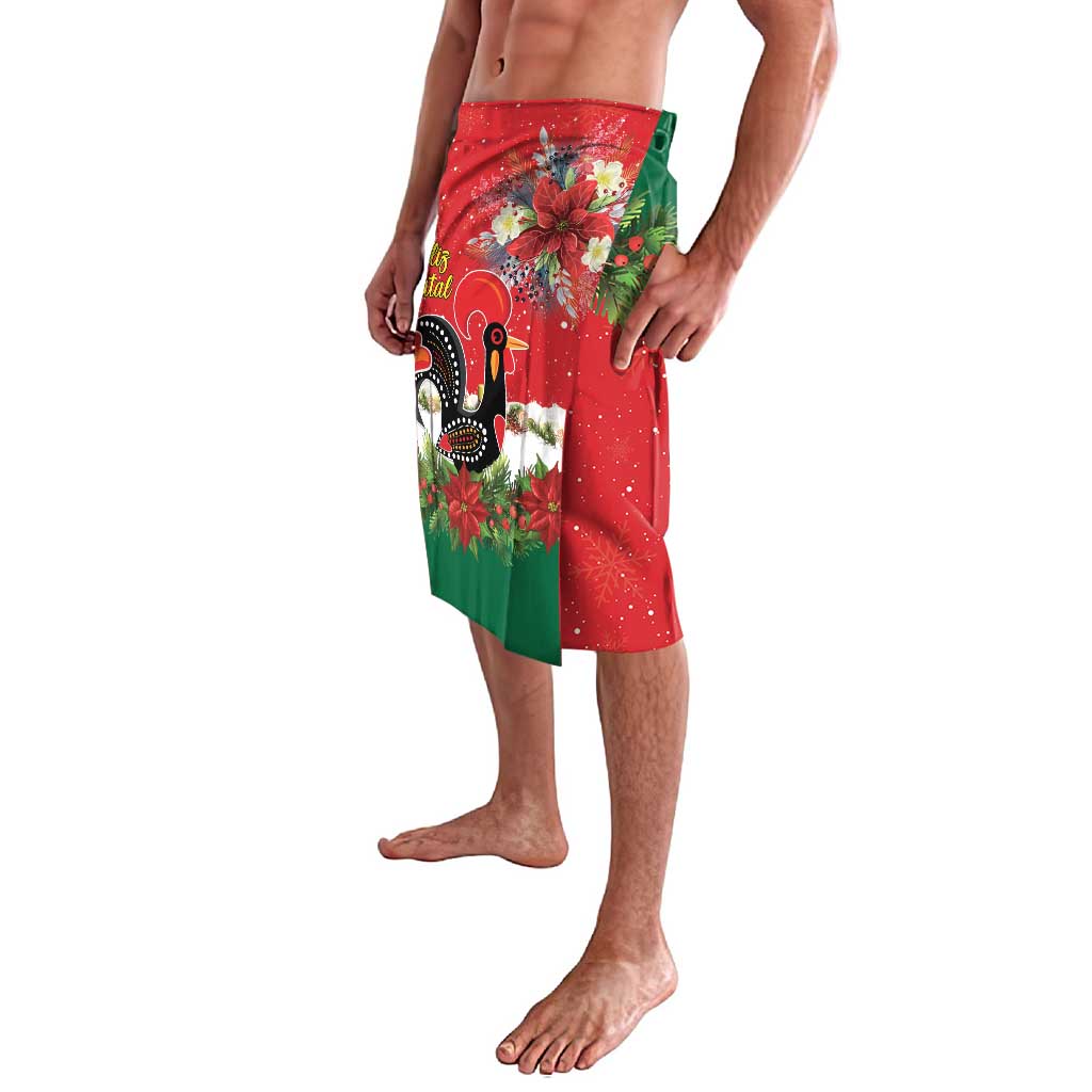 Portugal Christmas Lavalava Rooster of Barcelos Christmas Lightning Art - Wonder Print Shop