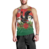 Portugal Christmas Men Tank Top Rooster of Barcelos Christmas Lightning Art - Wonder Print Shop