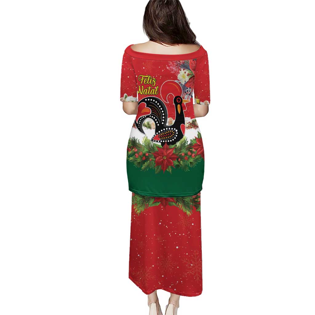 Portugal Christmas Puletasi Rooster of Barcelos Christmas Lightning Art - Wonder Print Shop