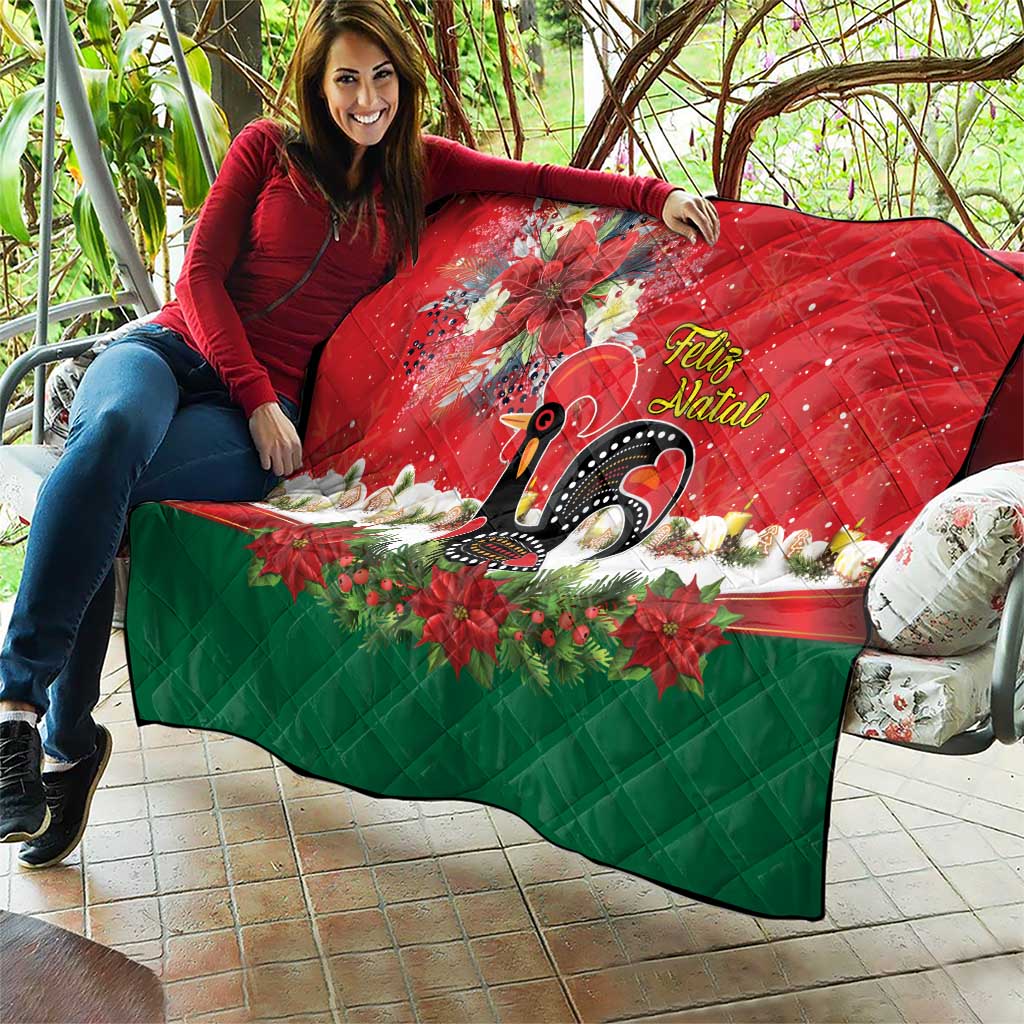 Portugal Christmas Quilt Rooster of Barcelos Christmas Lightning Art - Wonder Print Shop