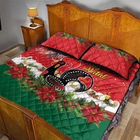 Portugal Christmas Quilt Bed Set Rooster of Barcelos Christmas Lightning Art - Wonder Print Shop