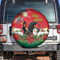 Portugal Christmas Spare Tire Cover Rooster of Barcelos Christmas Lightning Art - Wonder Print Shop