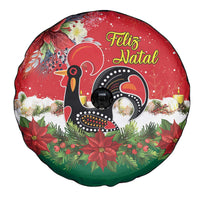 Portugal Christmas Spare Tire Cover Rooster of Barcelos Christmas Lightning Art - Wonder Print Shop