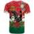 Portugal Christmas T Shirt Rooster of Barcelos Christmas Lightning Art - Wonder Print Shop