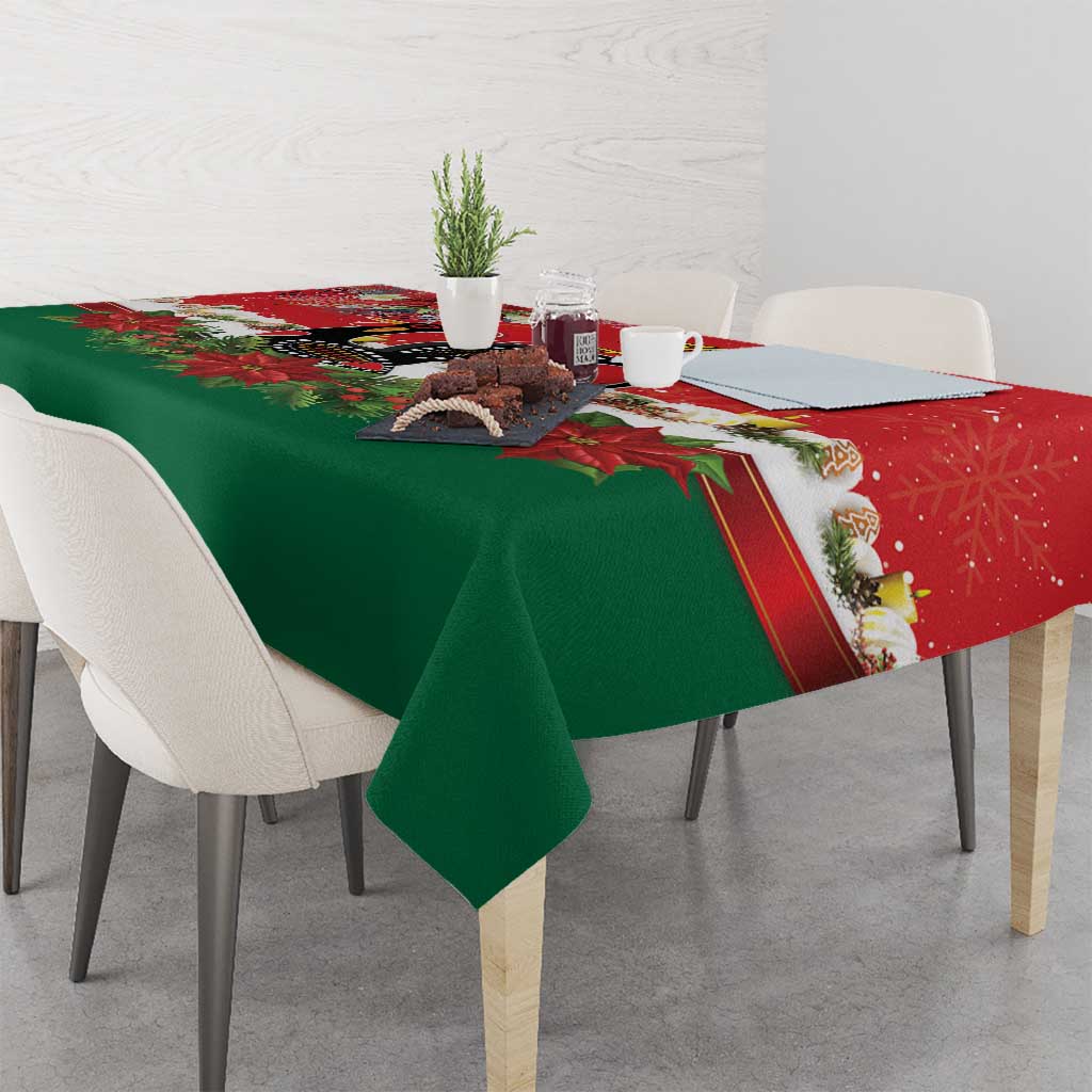 Portugal Christmas Tablecloth Rooster of Barcelos Christmas Lightning Art - Wonder Print Shop