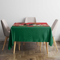 Portugal Christmas Tablecloth Rooster of Barcelos Christmas Lightning Art - Wonder Print Shop