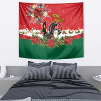 Portugal Christmas Tapestry Rooster of Barcelos Christmas Lightning Art - Wonder Print Shop