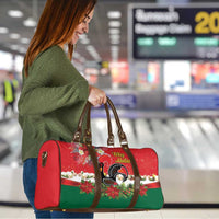Portugal Christmas Travel Bag Rooster of Barcelos Christmas Lightning Art - Wonder Print Shop