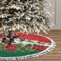 Portugal Christmas Tree Skirt Rooster of Barcelos Christmas Lightning Art - Wonder Print Shop