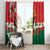 Portugal Christmas Window Curtain Rooster of Barcelos Christmas Lightning Art - Wonder Print Shop