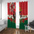 Portugal Christmas Window Curtain Rooster of Barcelos Christmas Lightning Art - Wonder Print Shop