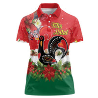Portugal Christmas Women Polo Shirt Rooster of Barcelos Christmas Lightning Art - Wonder Print Shop