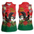 Portugal Christmas Women Sleeveless Polo Shirt Rooster of Barcelos Christmas Lightning Art - Wonder Print Shop