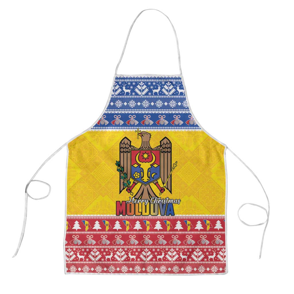 Moldova Christmas Apron Coat Of Arms Craciun fericit - Wonder Print Shop