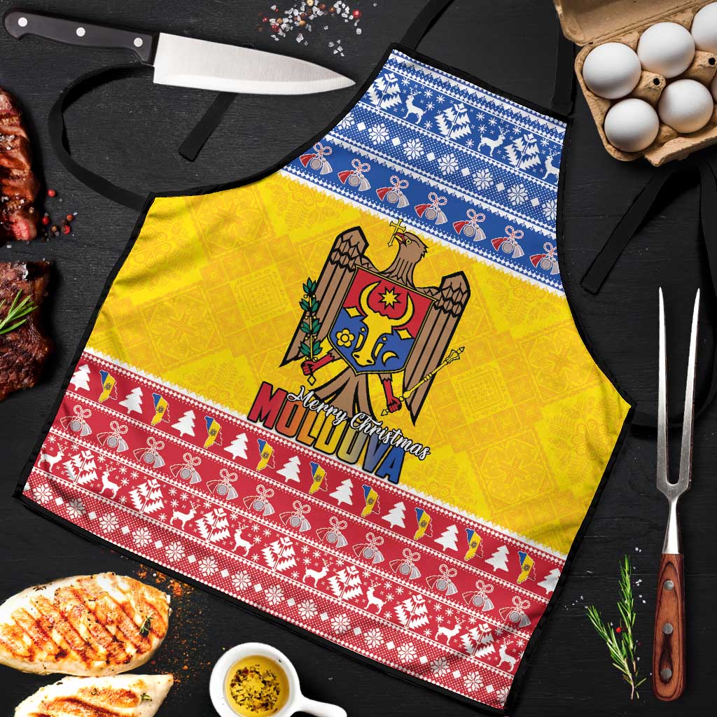 Moldova Christmas Apron Coat Of Arms Craciun fericit - Wonder Print Shop