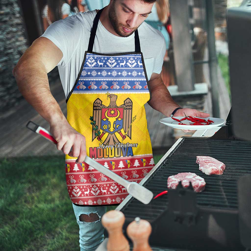 Moldova Christmas Apron Coat Of Arms Craciun fericit - Wonder Print Shop