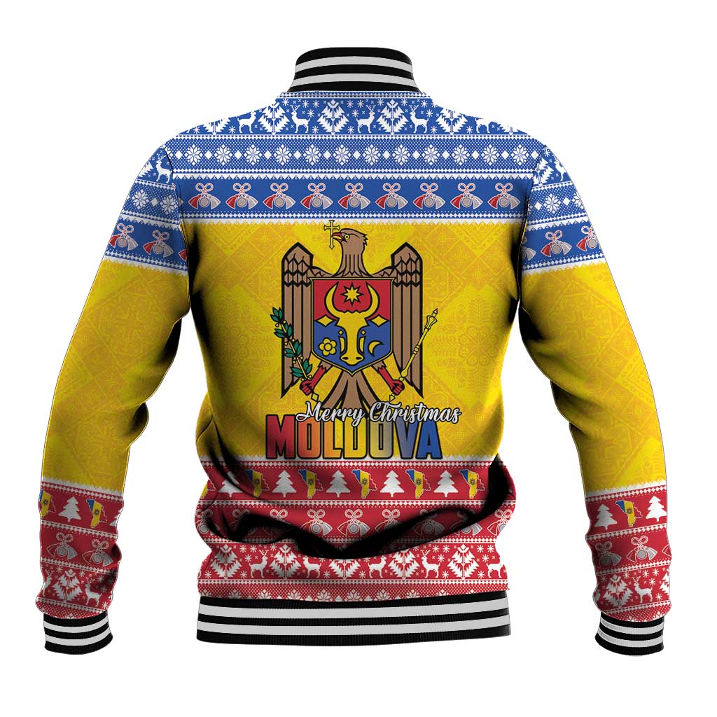 Moldova Christmas Baseball Jacket Coat Of Arms Craciun fericit - Wonder Print Shop