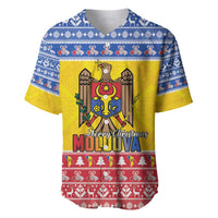 Moldova Christmas Baseball Jersey Coat Of Arms Craciun fericit - Wonder Print Shop