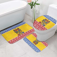 Moldova Christmas Bathroom Set Coat Of Arms Craciun fericit - Wonder Print Shop