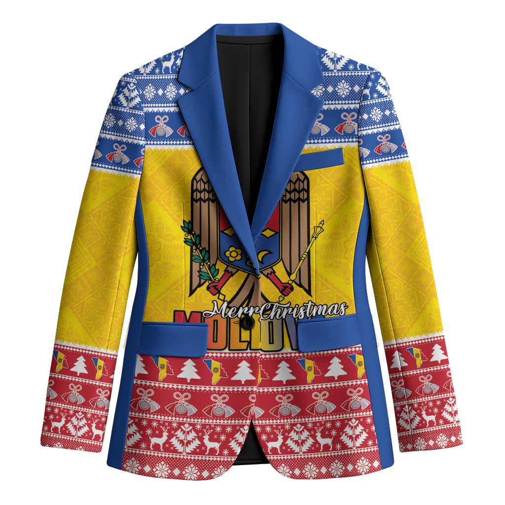 Moldova Christmas Blazer Coat Of Arms Craciun fericit - Wonder Print Shop