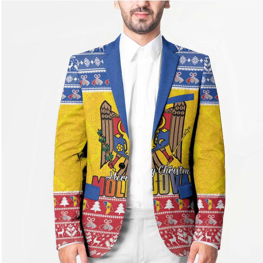 Moldova Christmas Blazer Coat Of Arms Craciun fericit - Wonder Print Shop