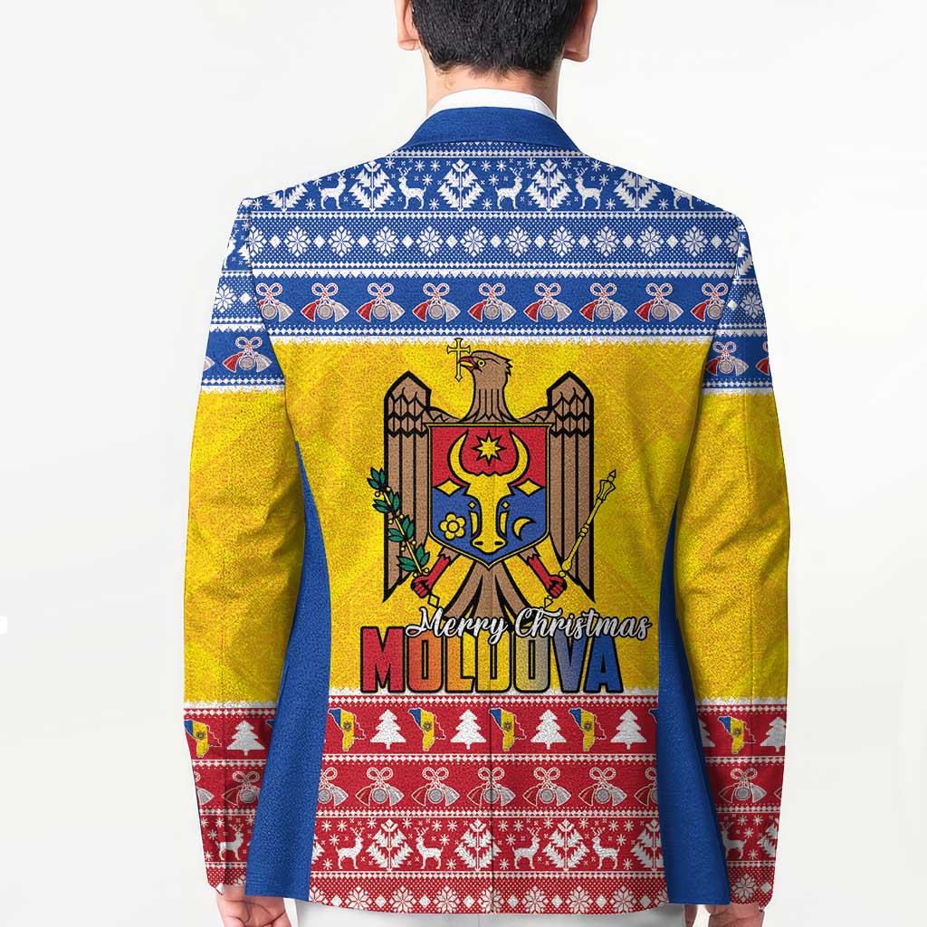 Moldova Christmas Blazer Coat Of Arms Craciun fericit - Wonder Print Shop