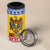 Moldova Christmas 4 in 1 Can Cooler Tumbler Coat Of Arms Craciun fericit - Wonder Print Shop