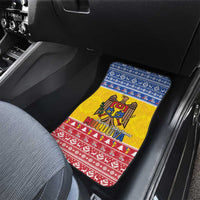 Moldova Christmas Car Mats Coat Of Arms Craciun fericit - Wonder Print Shop