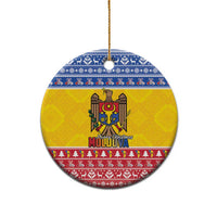 Moldova Christmas Ceramic Ornament Coat Of Arms Craciun fericit - Wonder Print Shop