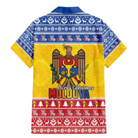 Moldova Christmas Family Matching Mermaid Dress and Hawaiian Shirt Coat Of Arms Craciun fericit - Wonder Print Shop