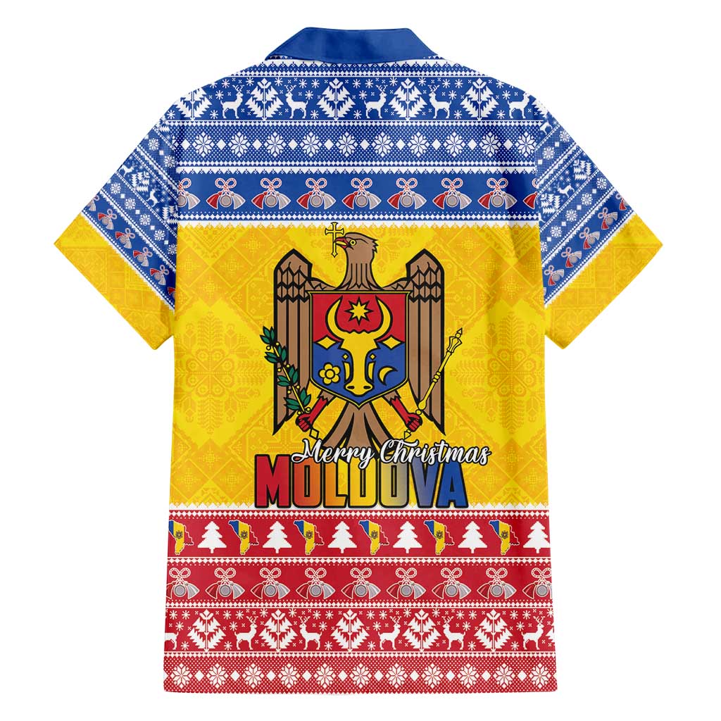 Moldova Christmas Family Matching Puletasi and Hawaiian Shirt Coat Of Arms Craciun fericit - Wonder Print Shop