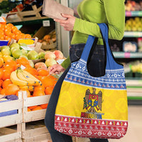 Moldova Christmas Grocery Bag Coat Of Arms Craciun fericit - Wonder Print Shop