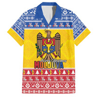 Moldova Christmas Hawaiian Shirt Coat Of Arms Craciun fericit - Wonder Print Shop