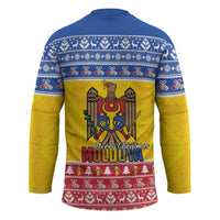 Moldova Christmas Hockey Jersey Coat Of Arms Craciun fericit - Wonder Print Shop