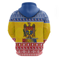 Moldova Christmas Hoodie Coat Of Arms Craciun fericit - Wonder Print Shop
