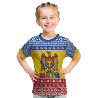 Moldova Christmas Kid T Shirt Coat Of Arms Craciun fericit - Wonder Print Shop