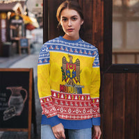 Moldova Christmas Ugly Christmas Sweater Coat Of Arms Craciun fericit - Wonder Print Shop