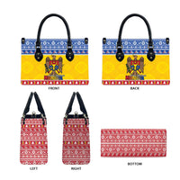 Moldova Christmas Leather Bag Coat Of Arms Craciun fericit - Wonder Print Shop