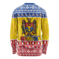Moldova Christmas Long Sleeve Shirt Coat Of Arms Craciun fericit - Wonder Print Shop