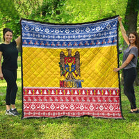 Moldova Christmas Quilt Coat Of Arms Craciun fericit - Wonder Print Shop