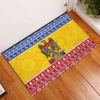 Moldova Christmas Rubber Doormat Coat Of Arms Craciun fericit - Wonder Print Shop