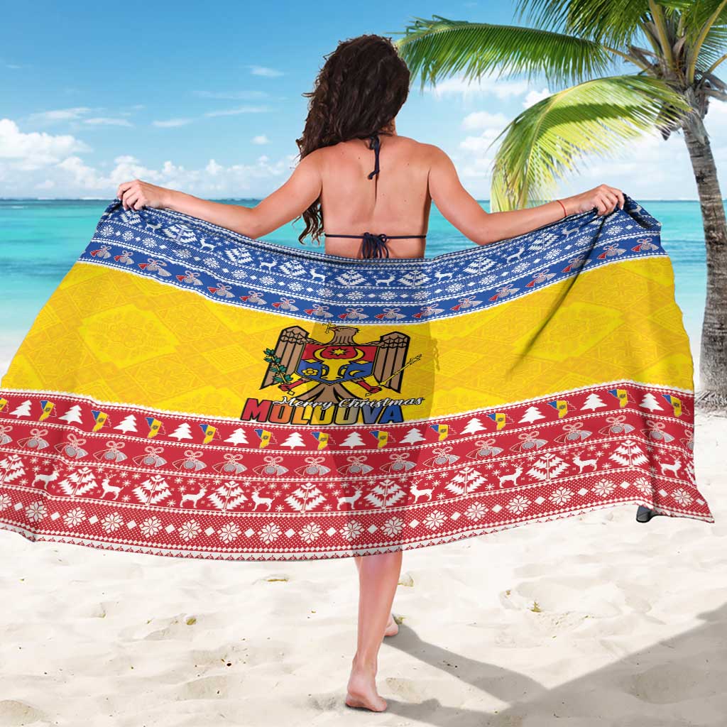 Moldova Christmas Sarong Coat Of Arms Craciun fericit - Wonder Print Shop