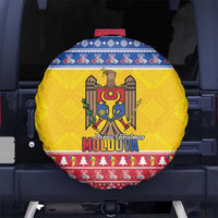 Moldova Christmas Spare Tire Cover Coat Of Arms Craciun fericit - Wonder Print Shop