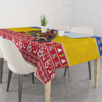 Moldova Christmas Tablecloth Coat Of Arms Craciun fericit - Wonder Print Shop