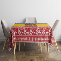 Moldova Christmas Tablecloth Coat Of Arms Craciun fericit - Wonder Print Shop