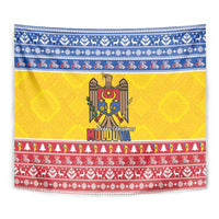 Moldova Christmas Tapestry Coat Of Arms Craciun fericit - Wonder Print Shop