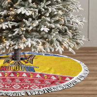 Moldova Christmas Tree Skirt Coat Of Arms Craciun fericit - Wonder Print Shop