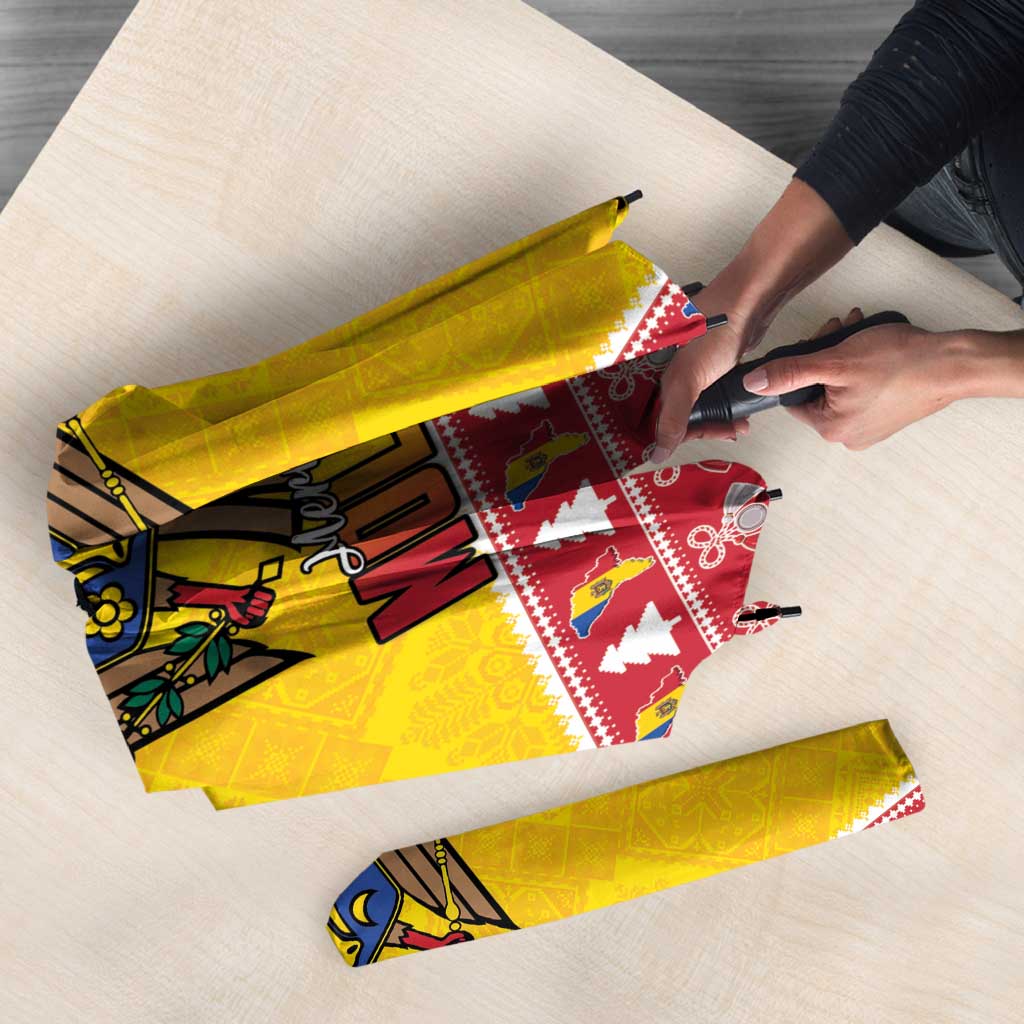 Moldova Christmas Umbrella Coat Of Arms Craciun fericit - Wonder Print Shop