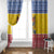 Moldova Christmas Window Curtain Coat Of Arms Craciun fericit - Wonder Print Shop